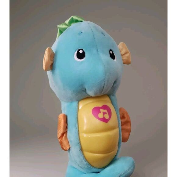 2012 Fisher-Price Soothe & Glow Seahorse , Blue, Light and Song - WORKS! - Picture 1 of 7
